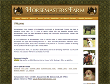 Tablet Screenshot of horsemastersfarms.com
